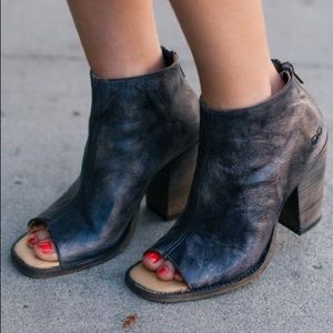 Bed Stu Onset Peep Toe Bootie in Driftwood